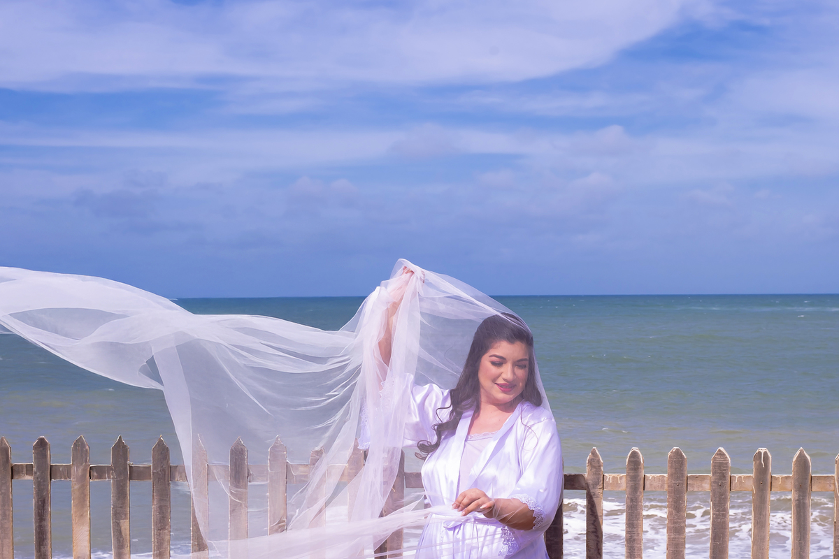 Fotografia casamento  na praia em Fortaleza