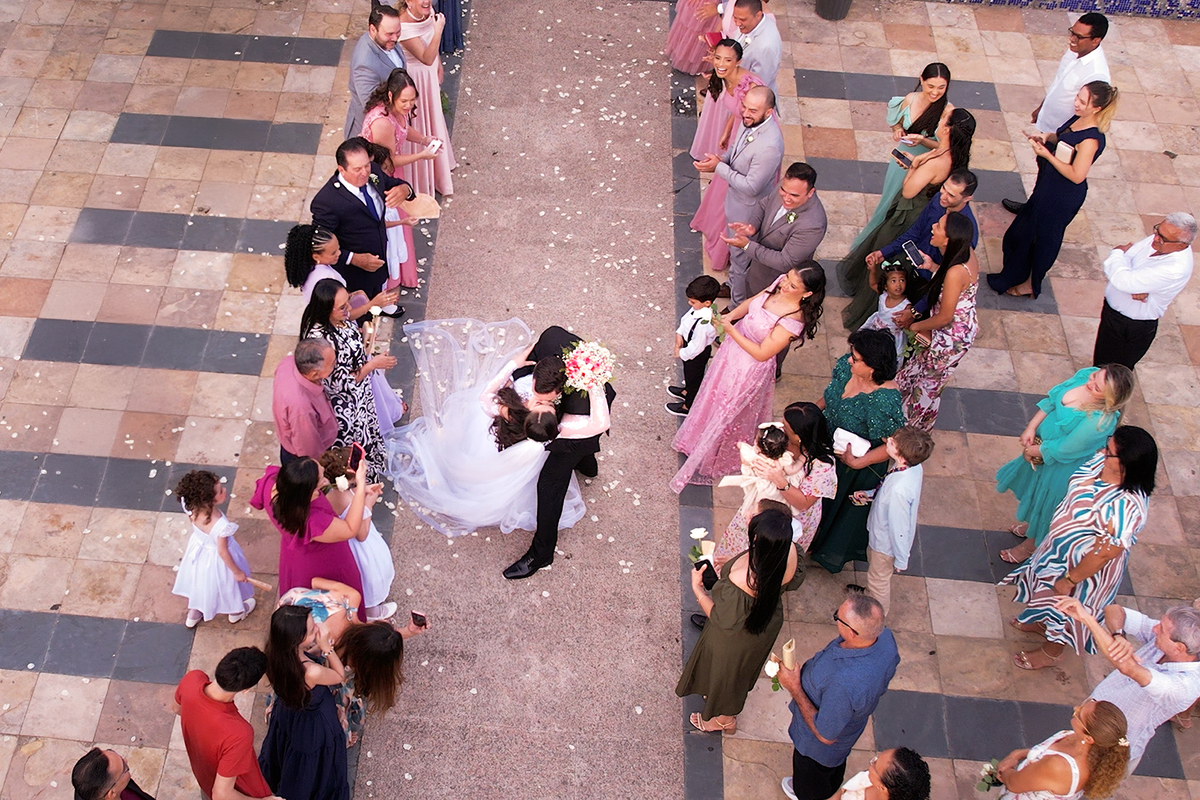 Fotografia casamento  na praia em Fortaleza