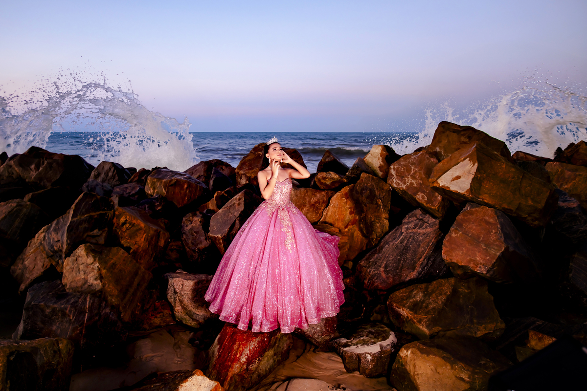 Ensaio fotográfico de 15 anos na praia