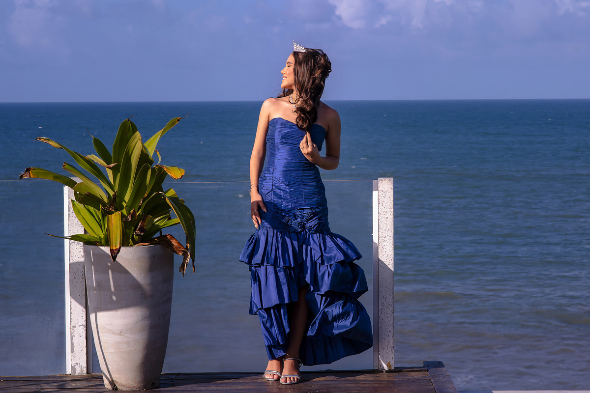 Ensaio fotográfico de 15 anos na praia