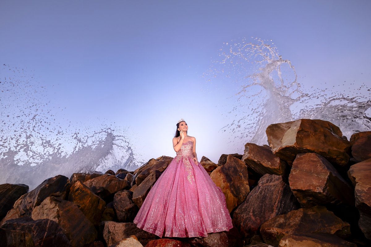 Ensaio fotográfico de 15 anos na praia