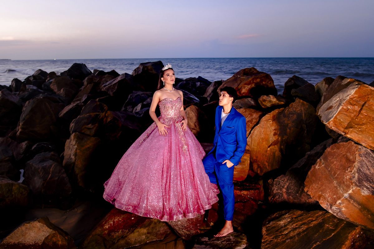 Ensaio fotográfico de 15 anos na praia