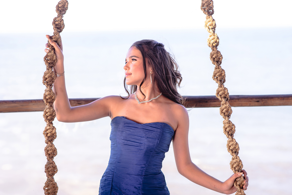 Ensaio fotográfico de 15 anos na praia