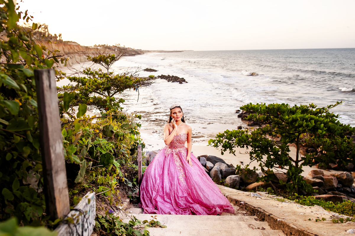 Ensaio fotográfico de 15 anos na praia