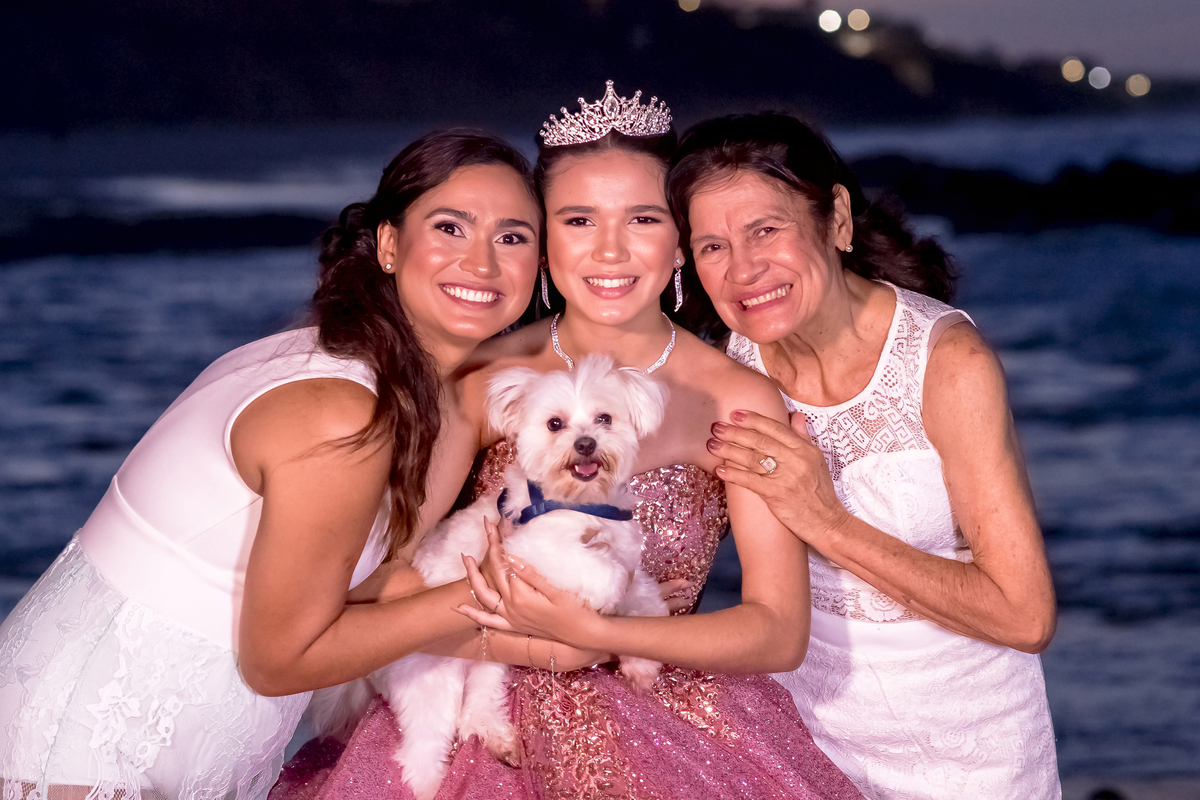 Ensaio fotográfico de 15 anos na praia