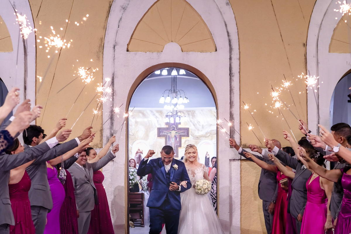 Cerimonia de casamento na igreja