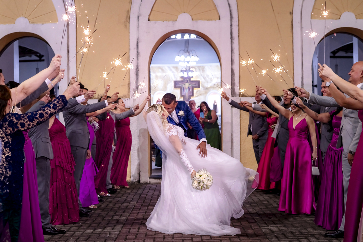 Cerimonia de casamento na igreja