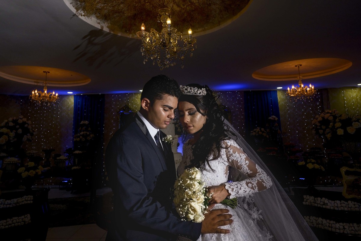 Noivos na decoração