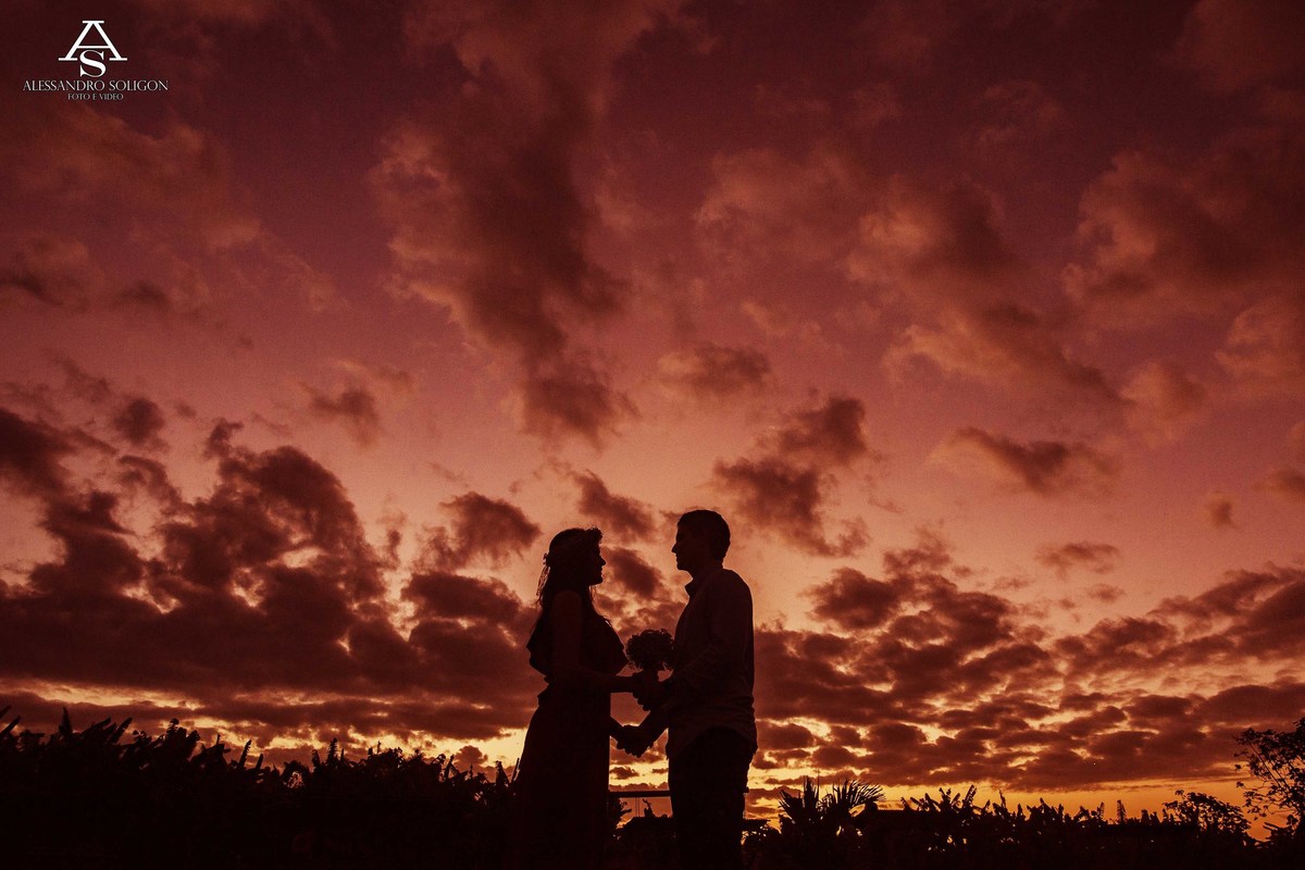 noivos no por no sol