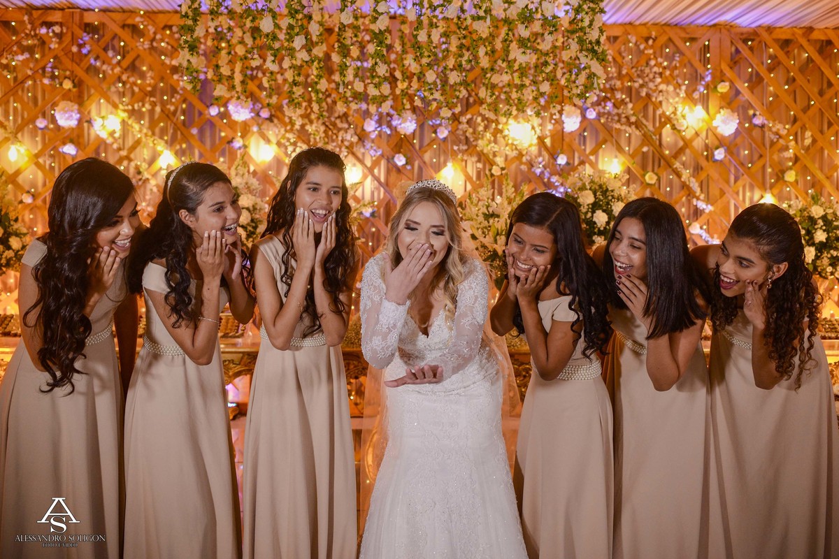 A noiva e as damoiselles