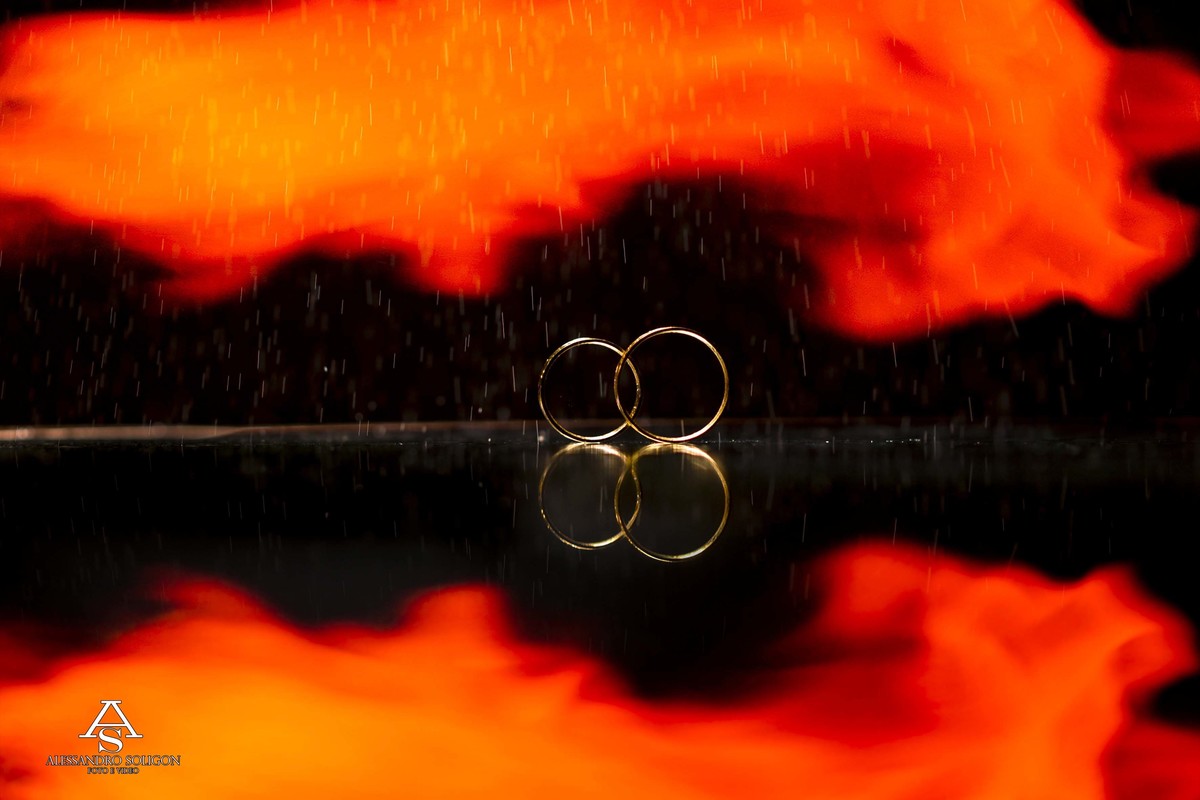 As alianças dos noivos