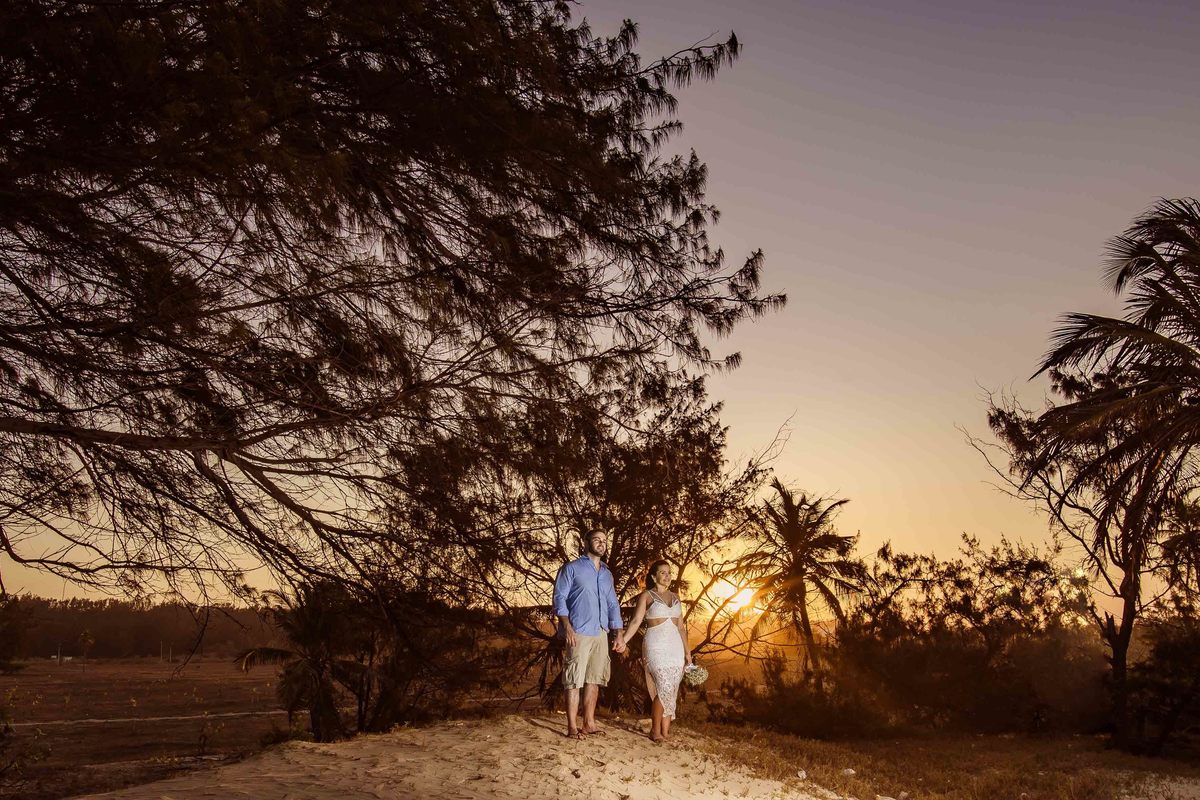 ENsaio no por do sol