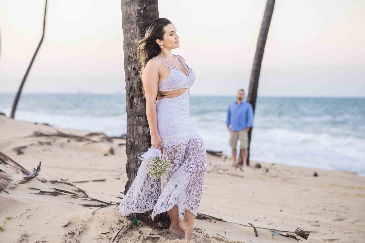 Noiva na praia