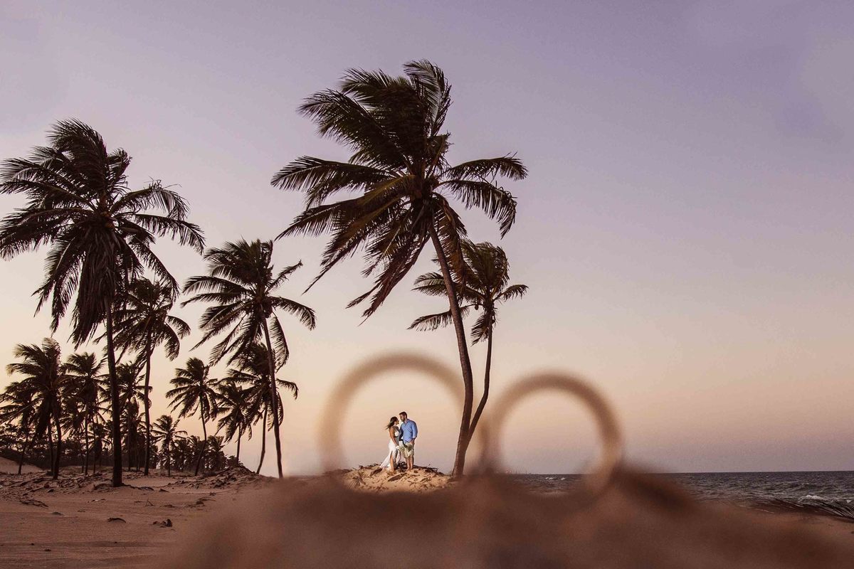 Ensaio noivos na praia