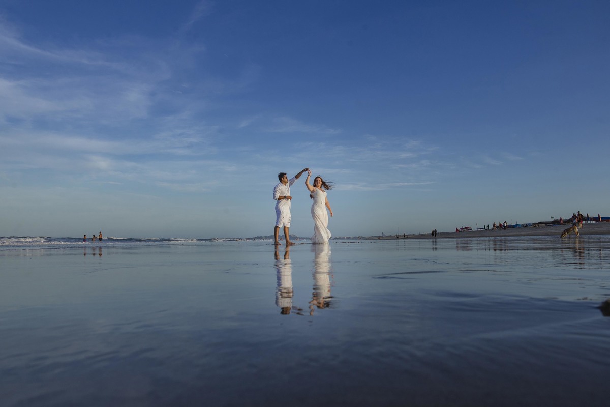 ensaio casamento na praia