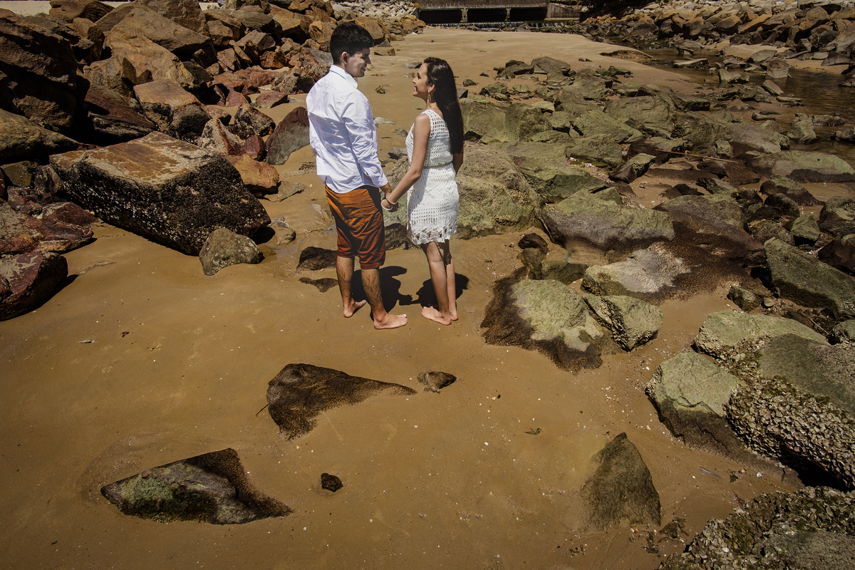 Casal na praia fortaleza