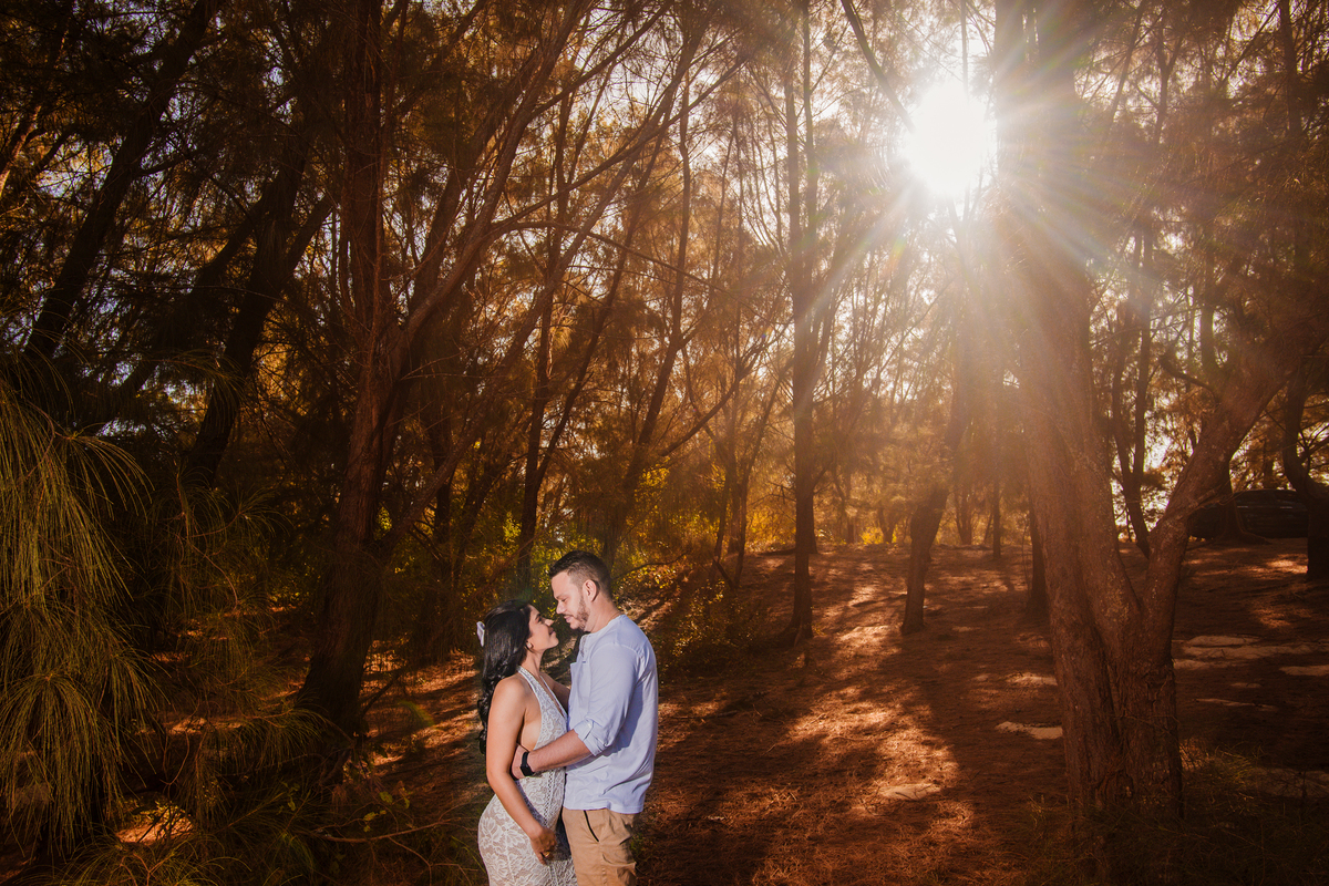 Fotografia noivos por do sol