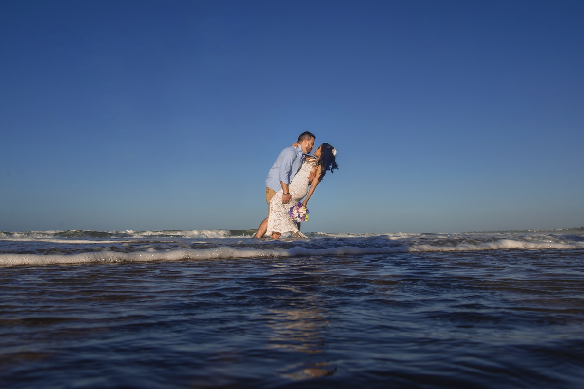 Ensaio na praia de combuco