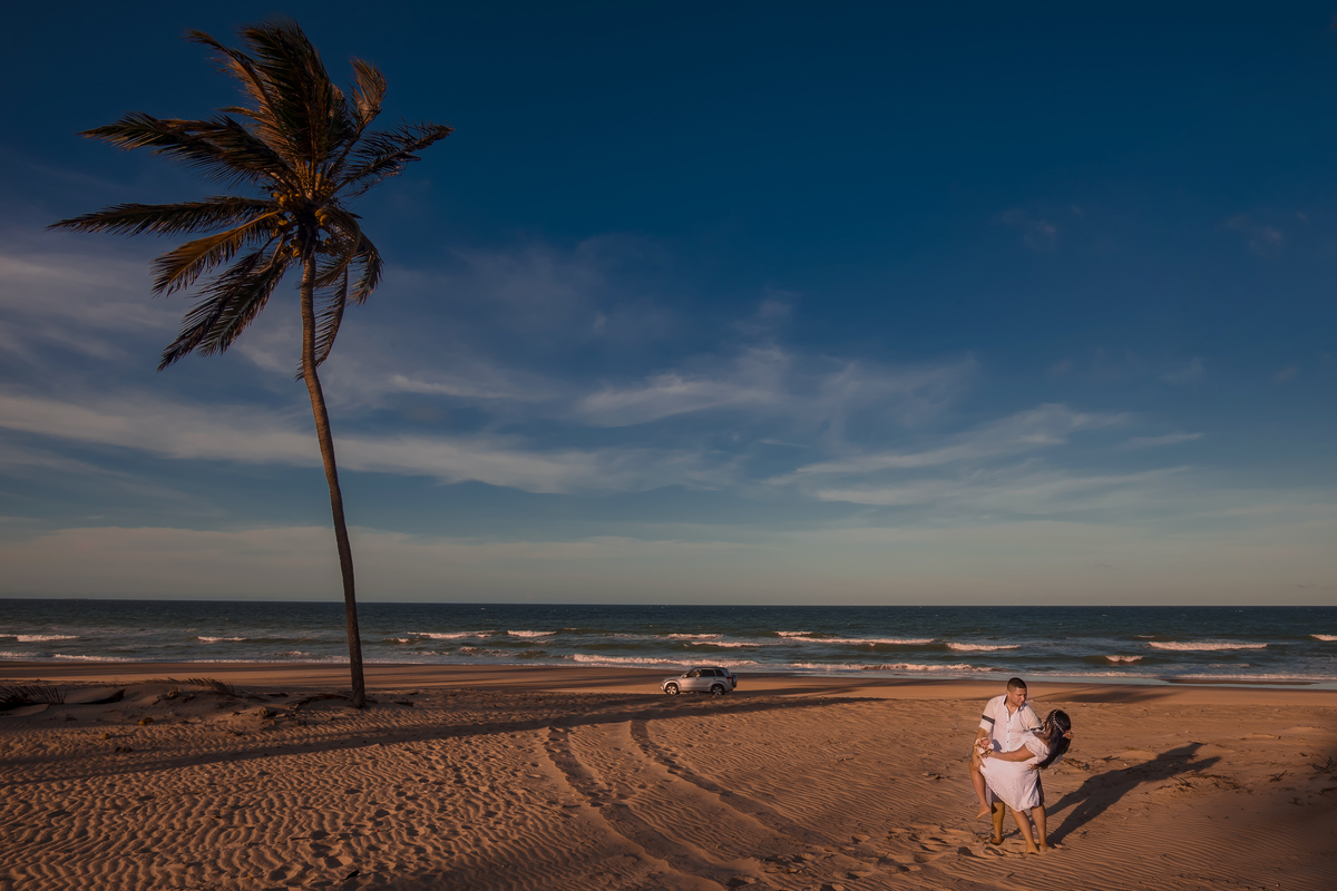 Ensaio pre casamento na praia