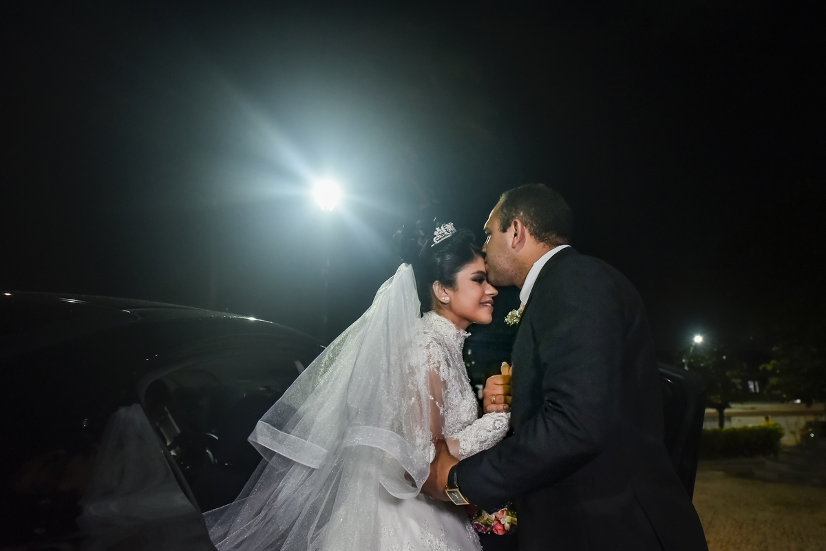 A noiva e o pai em Fortaleza