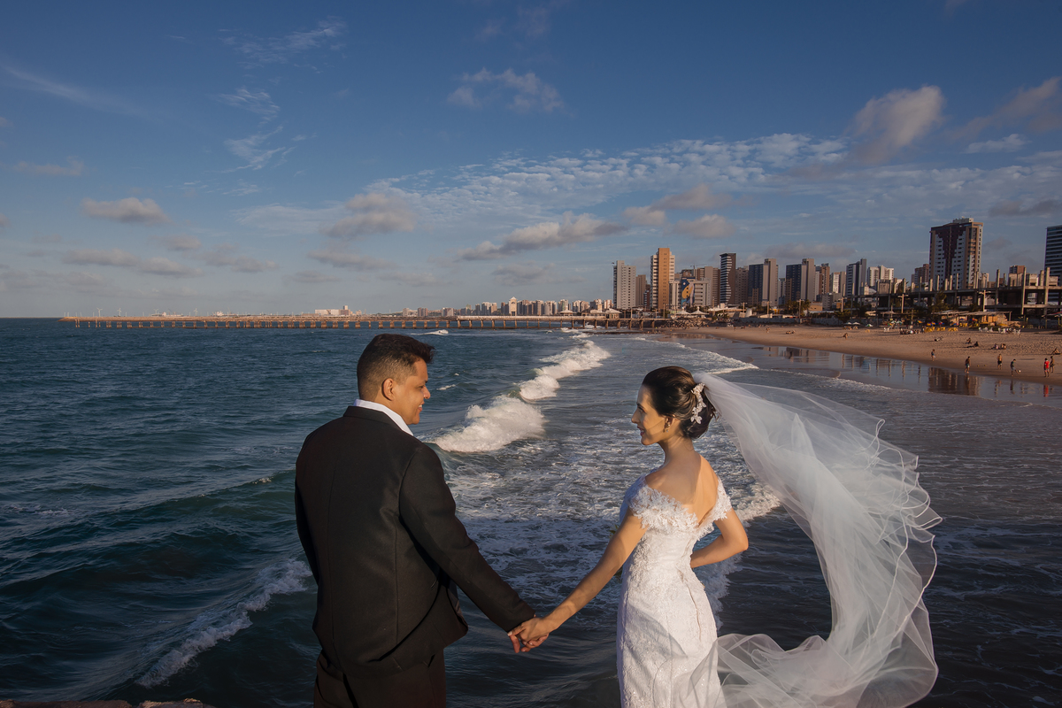 Ensaio noivos na praia