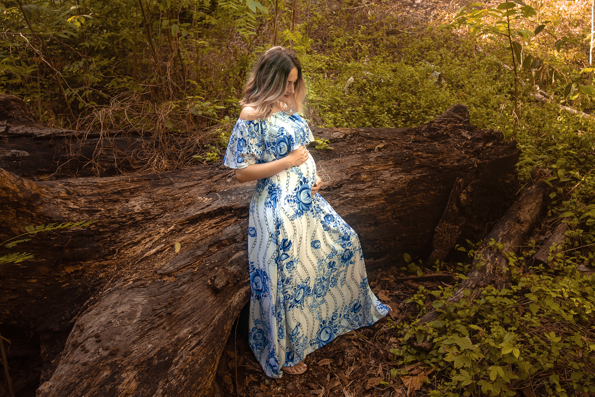 Gestante no parque do cocó em Fortaleza
