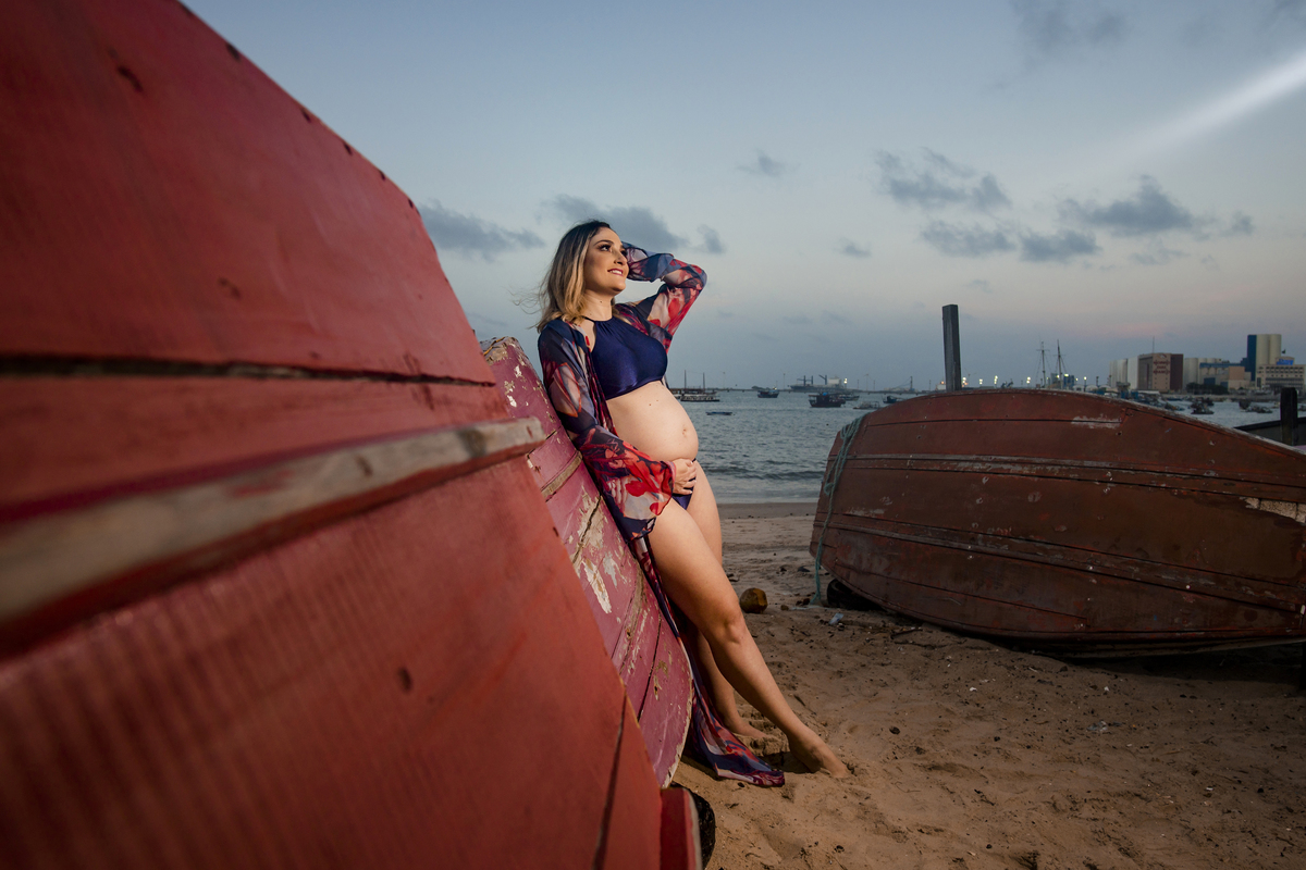 Gravuda na praia Fortaleza