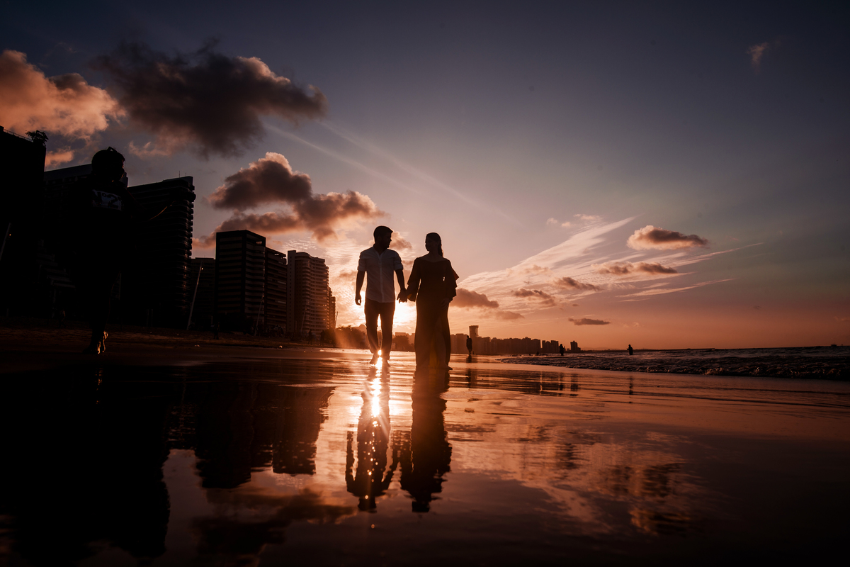 Ensaio casamento na praia Fortaleza