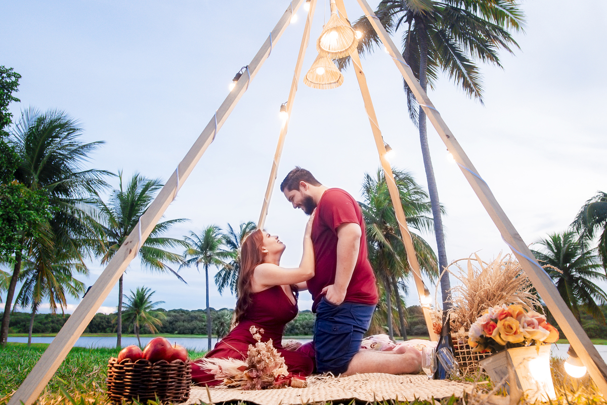 Ensaio fotografico casamento no campo