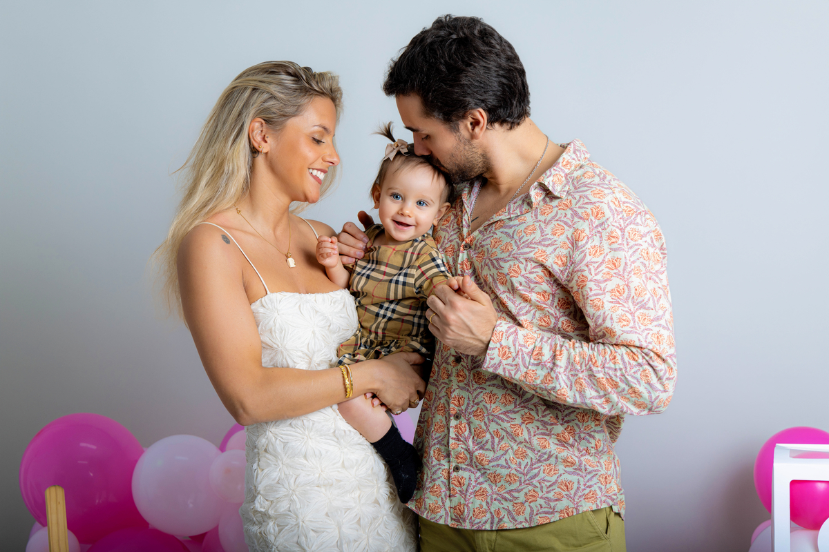 foto pais com menina