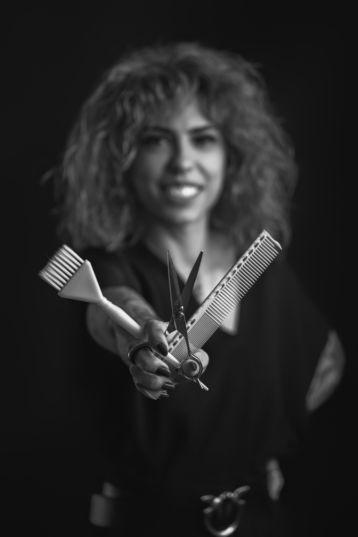 sessão fotografica cabeleireira