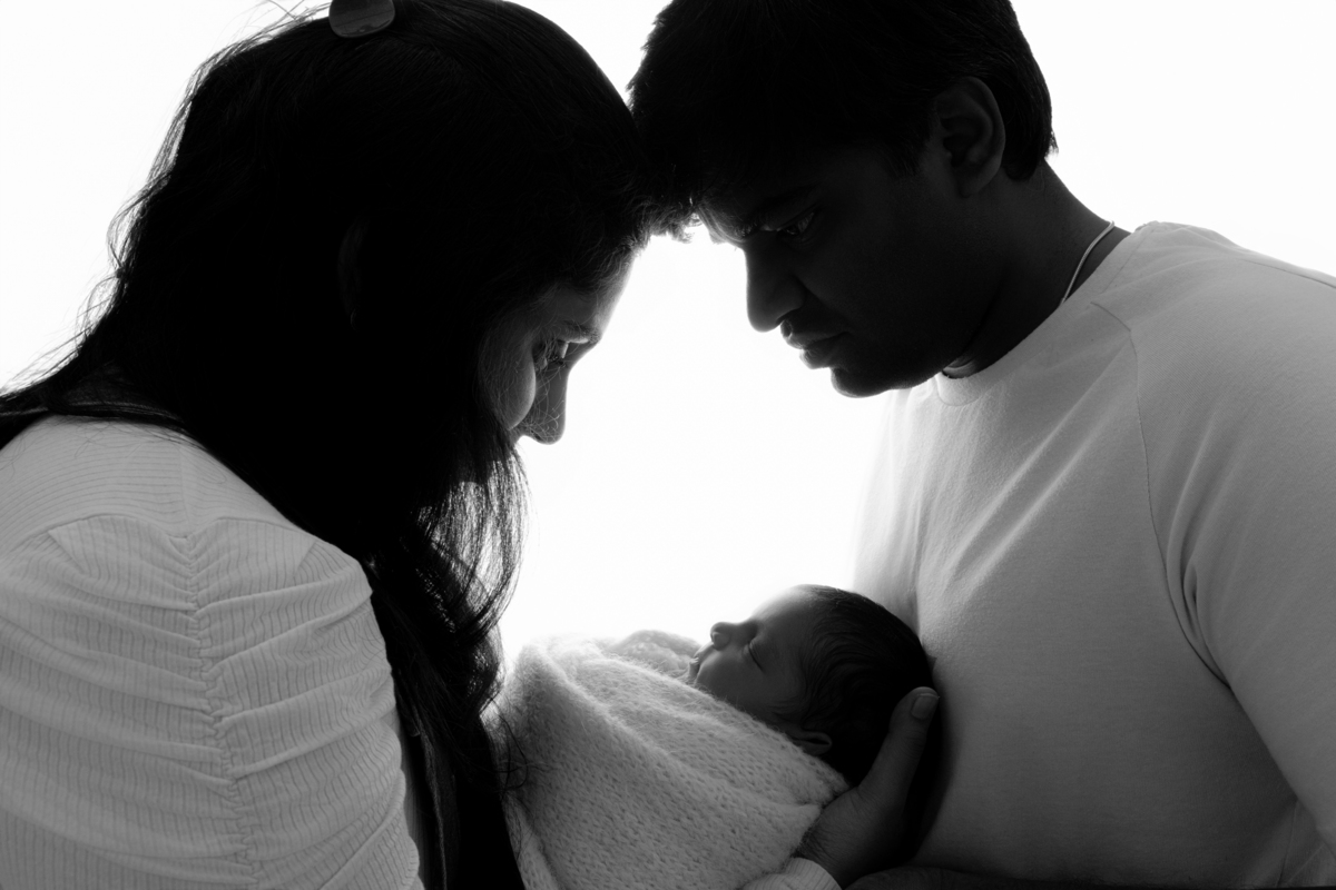 fotografia newborn com os pais