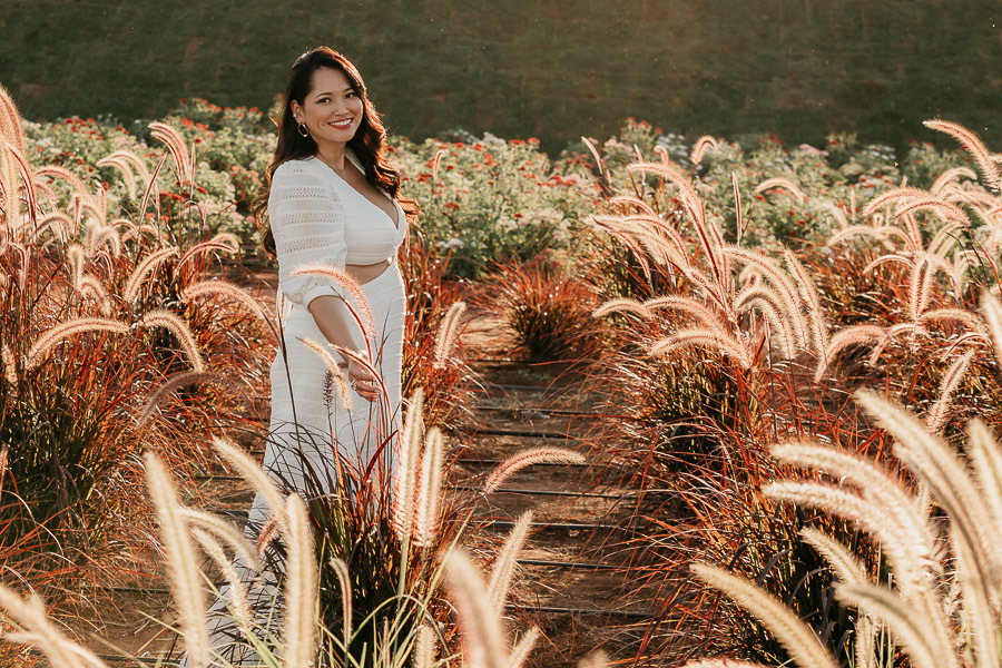 ensaio externo de aniversario de 40 anos em Holambra SP Gisele Shiraga