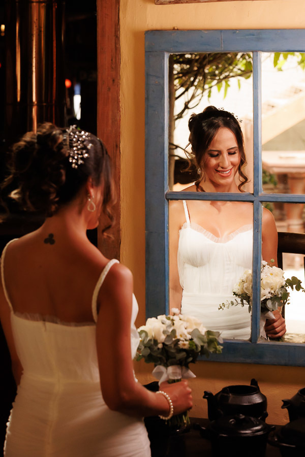 Elopement Wedding na capela do Restaurante Fogão Mineiro em Campinas SP