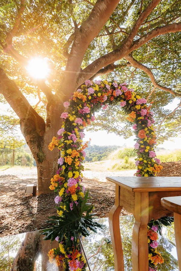 Mini Wedding sob o Jatobá no Restaurante Vila Paraíso em Campinas SP