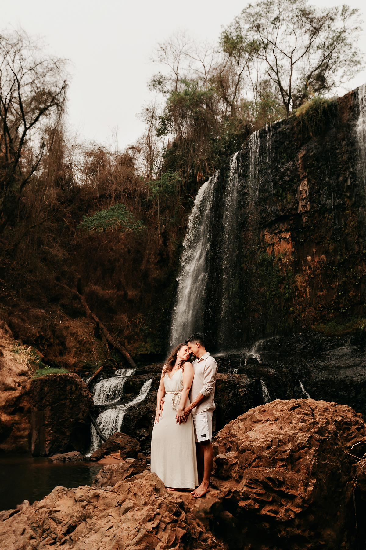 Ensaio pré wedding Cachoeira do Astor em Brotas SP