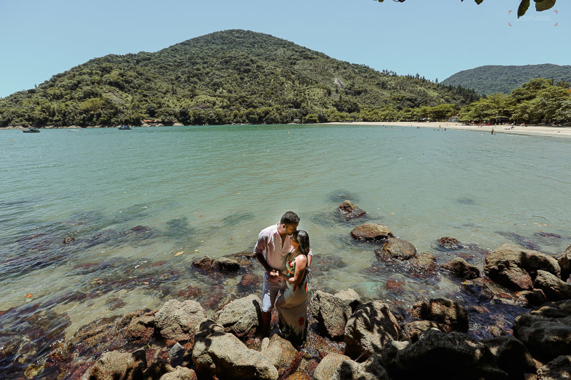Ensaio de Casal Praia de Perequê Açu Ubatuba SP 