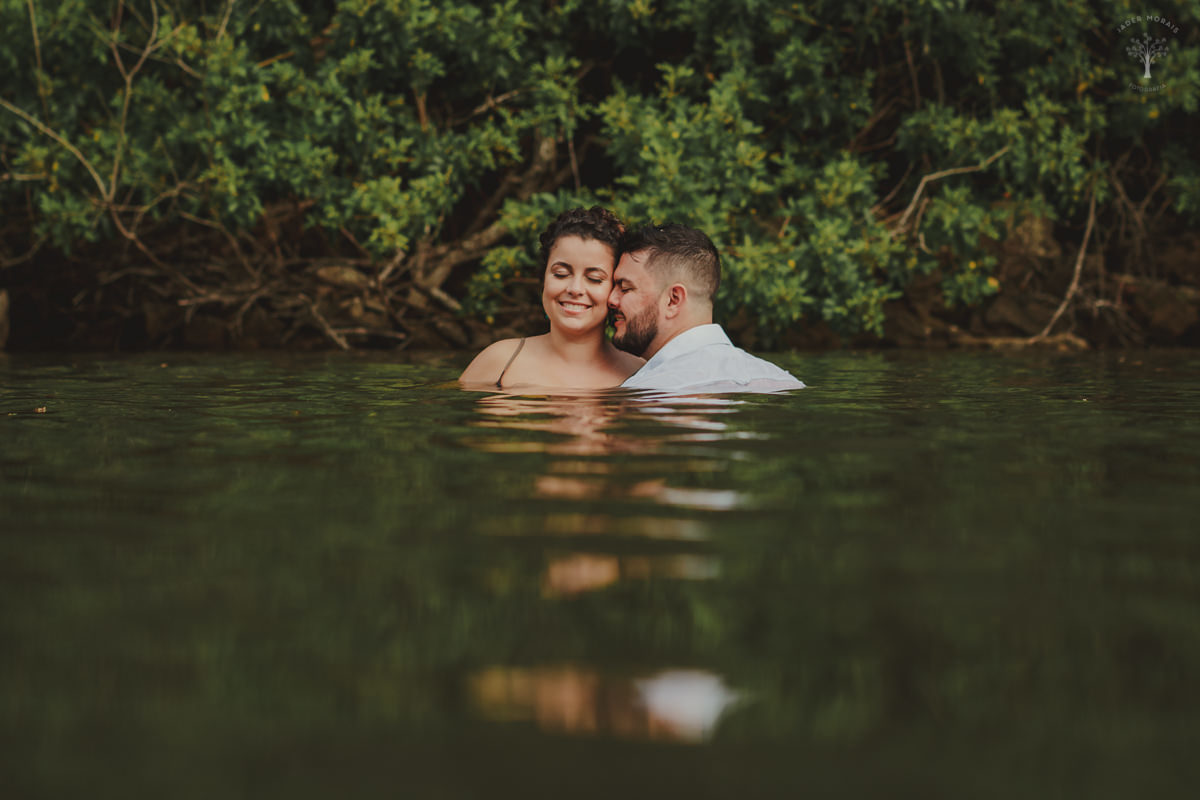 Ensaio de Casal Praia do Iporanga Guarujá SP