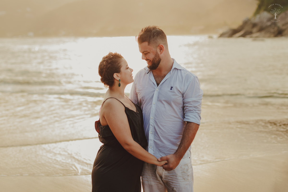 Ensaio de Casal Praia do Iporanga Guarujá SP