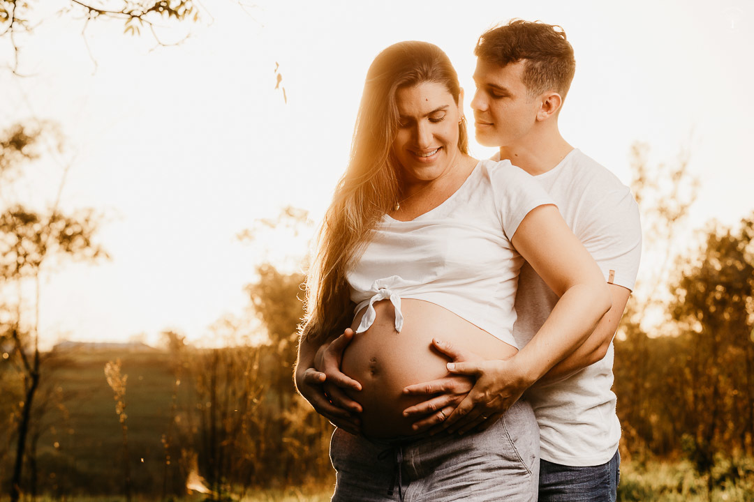 ensaio grávida por do sol campinas