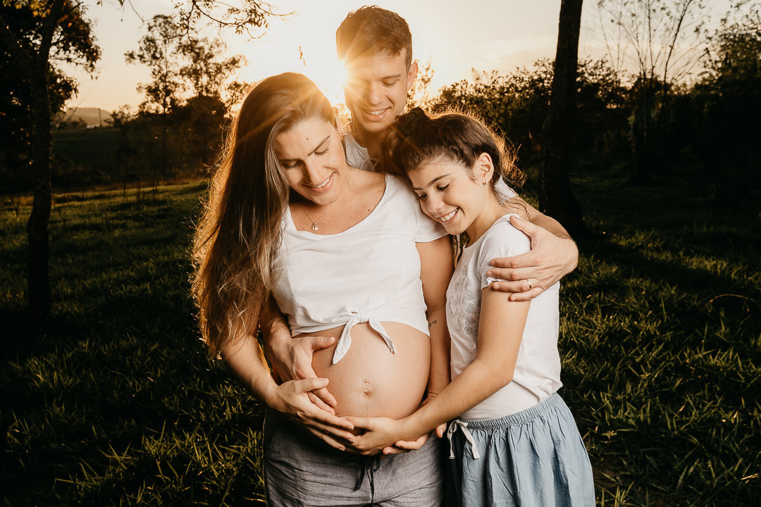 ensaio grávida por do sol sp