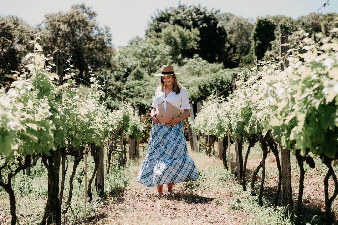 ensaio gestante vinícola chão de pedra valinhos sp