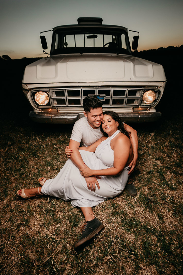 ensaio pré wedding holambra são paulo caminhonete d10 chevrolet
