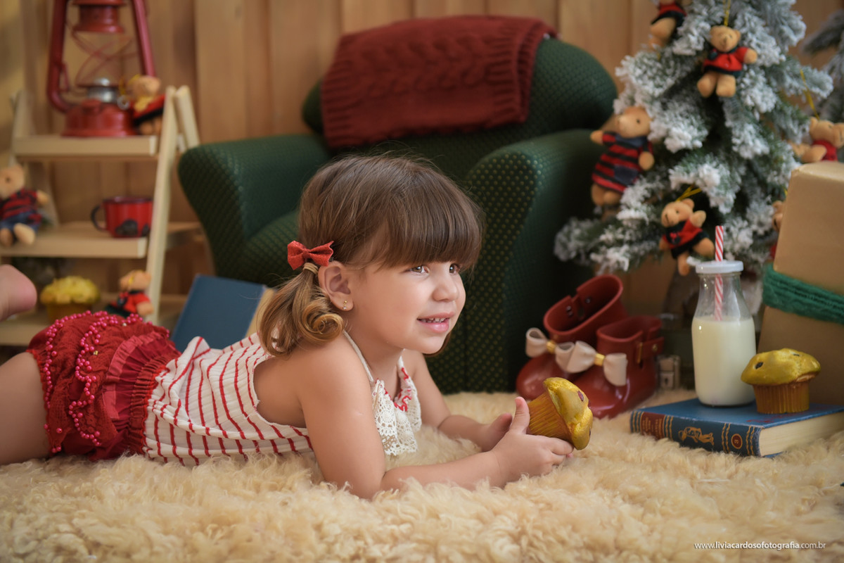 Mini ensaio de natal - Acompanhamento - Fotografado por Livia Cardoso
