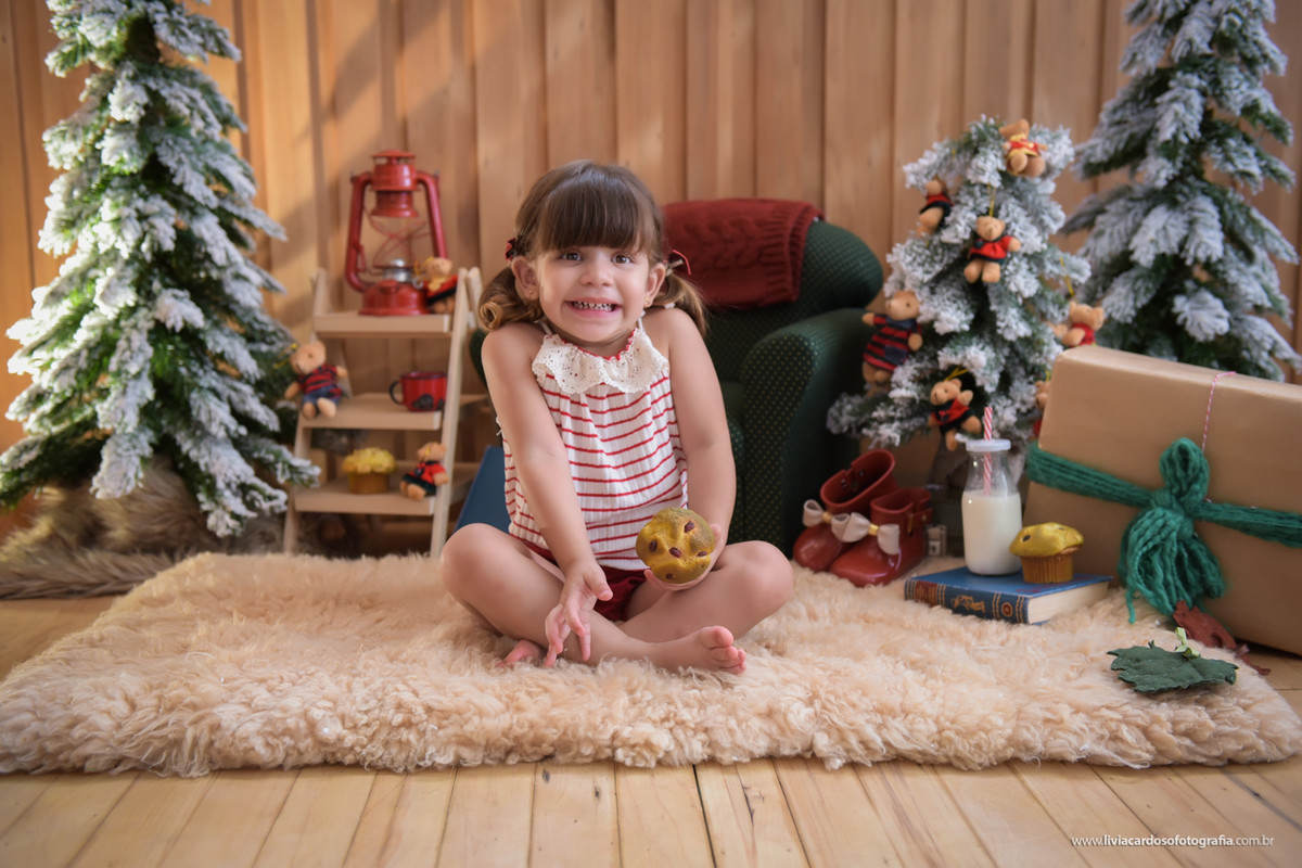 Mini ensaio de natal - Acompanhamento - Fotografado por Livia Cardoso