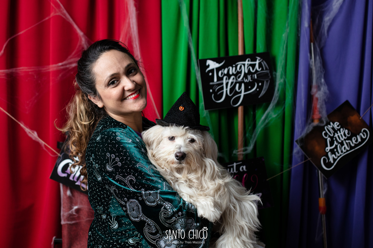 ensaio pet dia das bruxas santo chico fotografia halloween