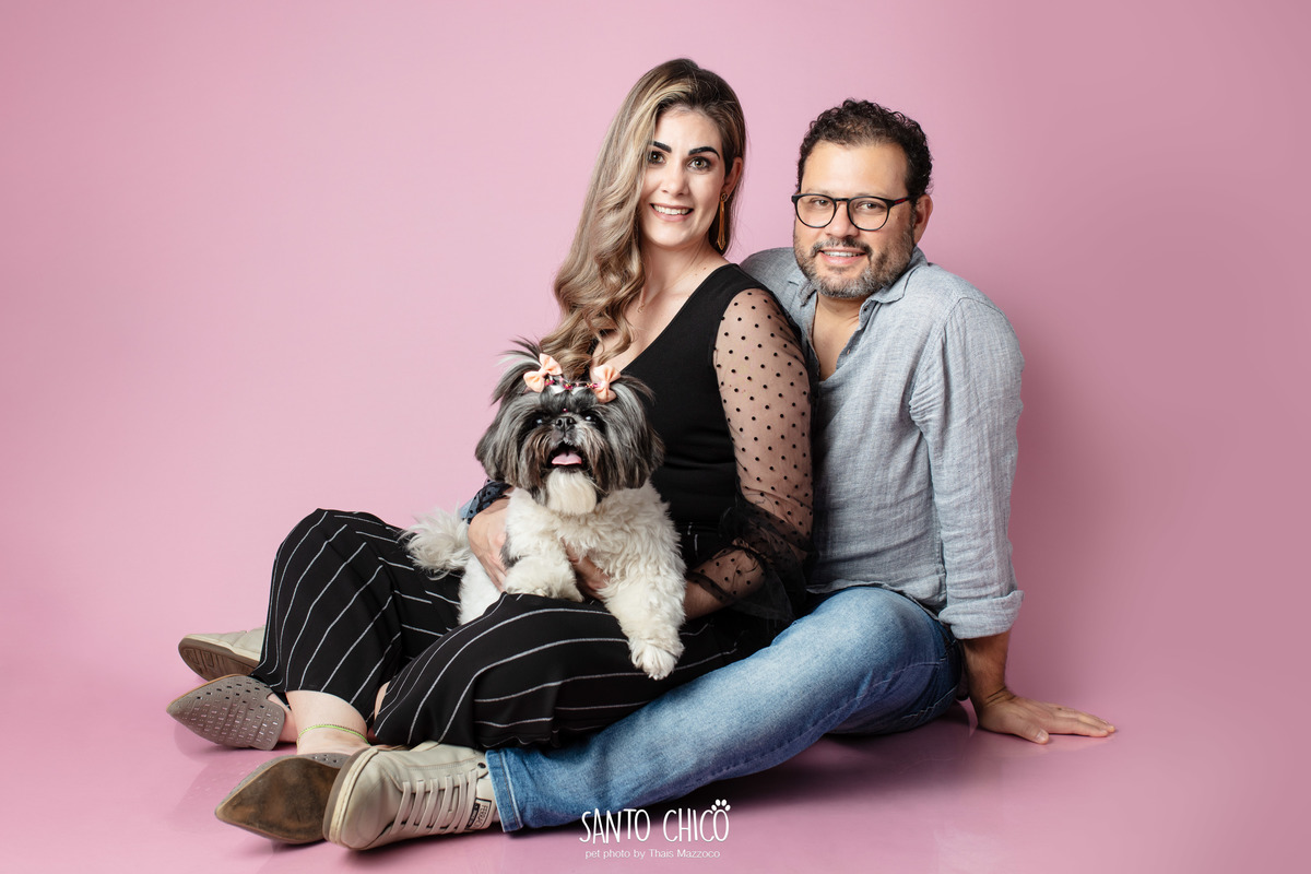 ensaio de familia - aniversario pet - fotografia - estudio - campinas - comemoracao - pet idoso