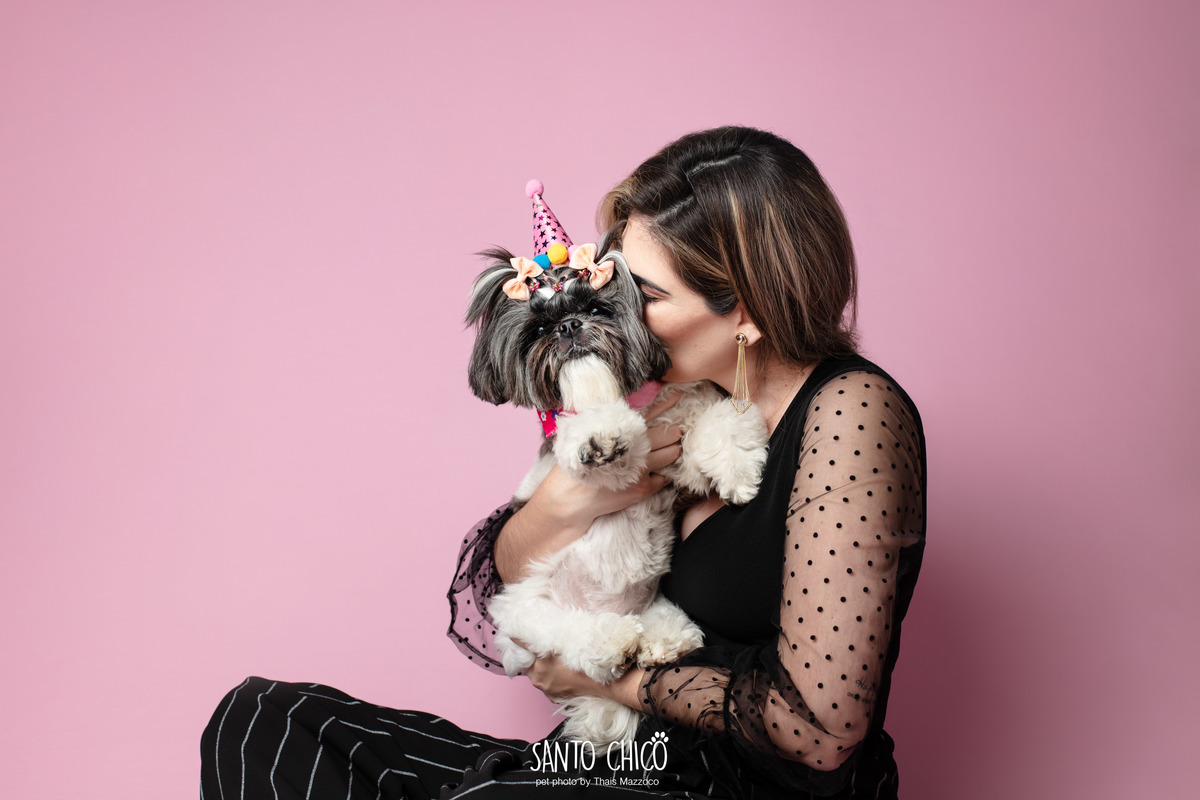 ensaio de familia - aniversario pet - fotografia - estudio - campinas - comemoracao - pet idoso