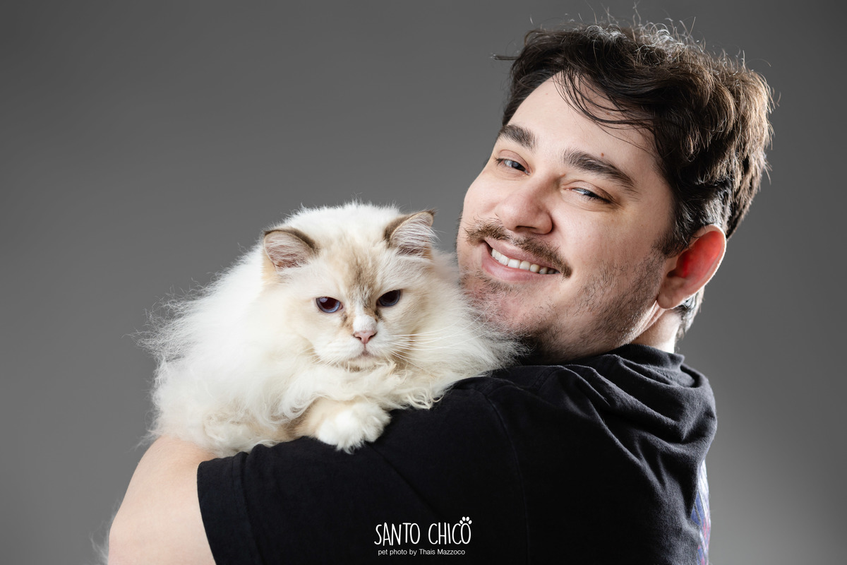 familia com pet, gatos, ragdoll, felinos, ensaio pet, estudio pet, campinas, thais mazzoco
