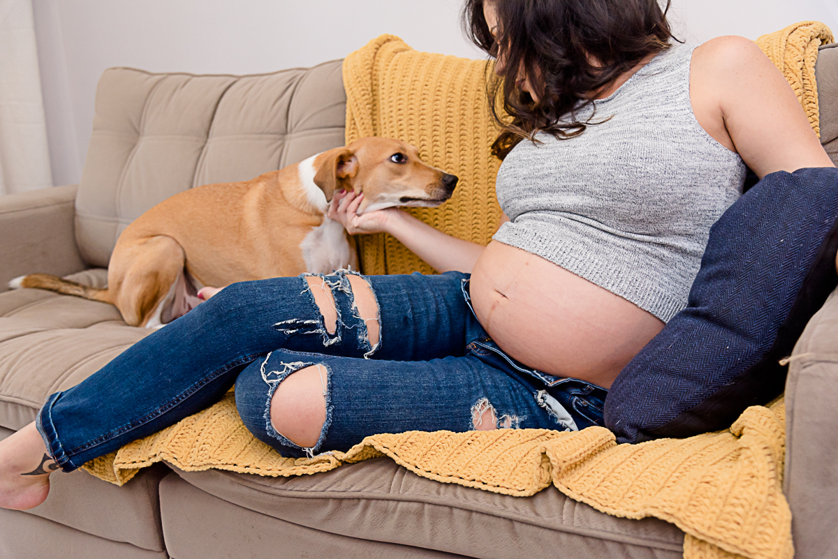 ensaio em casa, fotografia de gestante, fotografia de gestante rj, ensaio gestante, ensaio gestante rj, ensaio gestante com cachorro, foto de gestante, ensaio fotográfico gestante, ensaio gestante com pet, Tati Barros Fotografia